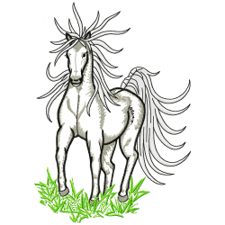 Horses Embroidery Design 8 Horses Embroidery Design 8